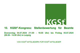 Teaser zum KGSt-Kongress Stellenbewertung